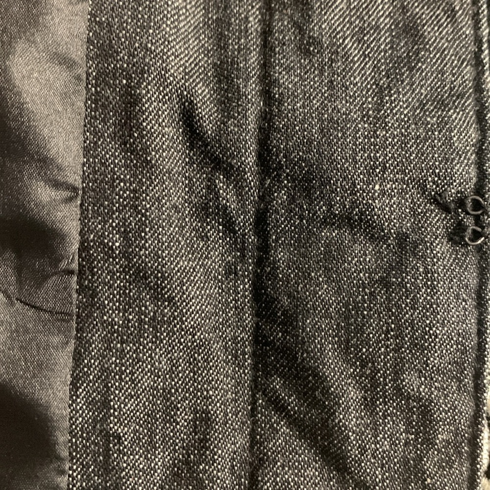 Anna Sui Black Denim Jacket, Fully Lined, Pockets,  Embroidery that Pops - Picture 15 of 15